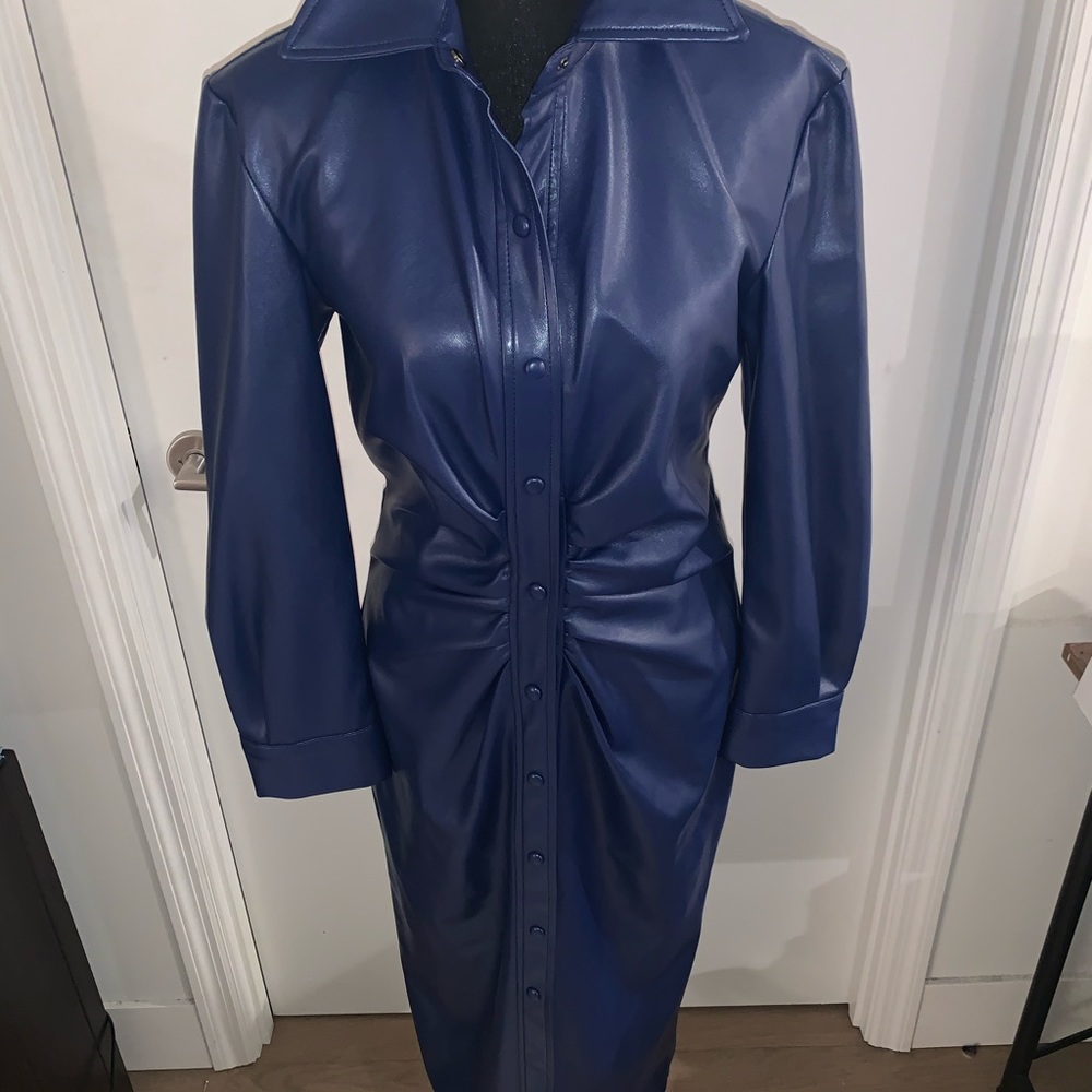 Zara faux leather dress